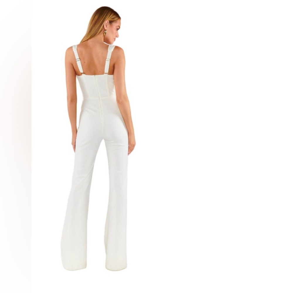 Show Me Your Mumu White Nina Jumpsuit Bridal Reception Rehearsal Extra Small - Picture 15 of 16